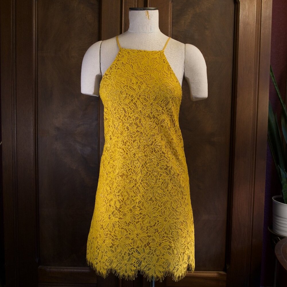 Speechless Lace Halter Midi Dress Size S